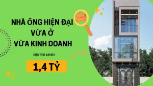 Mẫu nhà ống hiện đại vừa ở vừa kinh doanh