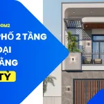 Mẫu nhà phố 2 tầng hiện đại