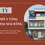 Nhà phố 3 tầng hiện đại