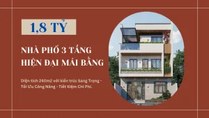 Nhà phố 3 tầng hiện đại