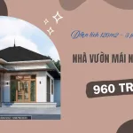 Nhà vườn mái Nhật 1 tầng