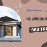 Nhà vườn mái Nhật 1 tầng