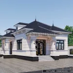 Siêu phẩm nhà vườn mái Nhật 4 phòng ngủ hiện đại tại Hải Phòng – Mẫu MB130225