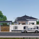 Siêu phẩm nhà vườn mái Nhật 4 phòng ngủ hiện đại tại Hải Phòng – Mẫu MB130225