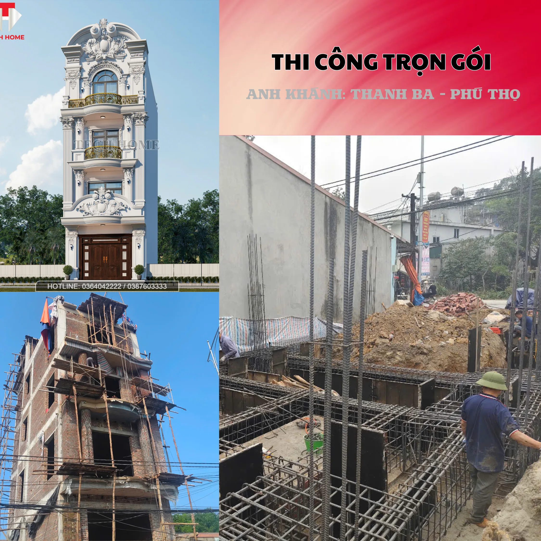 Thi công trọn gói - A Khánh - Thanh Ba/PT