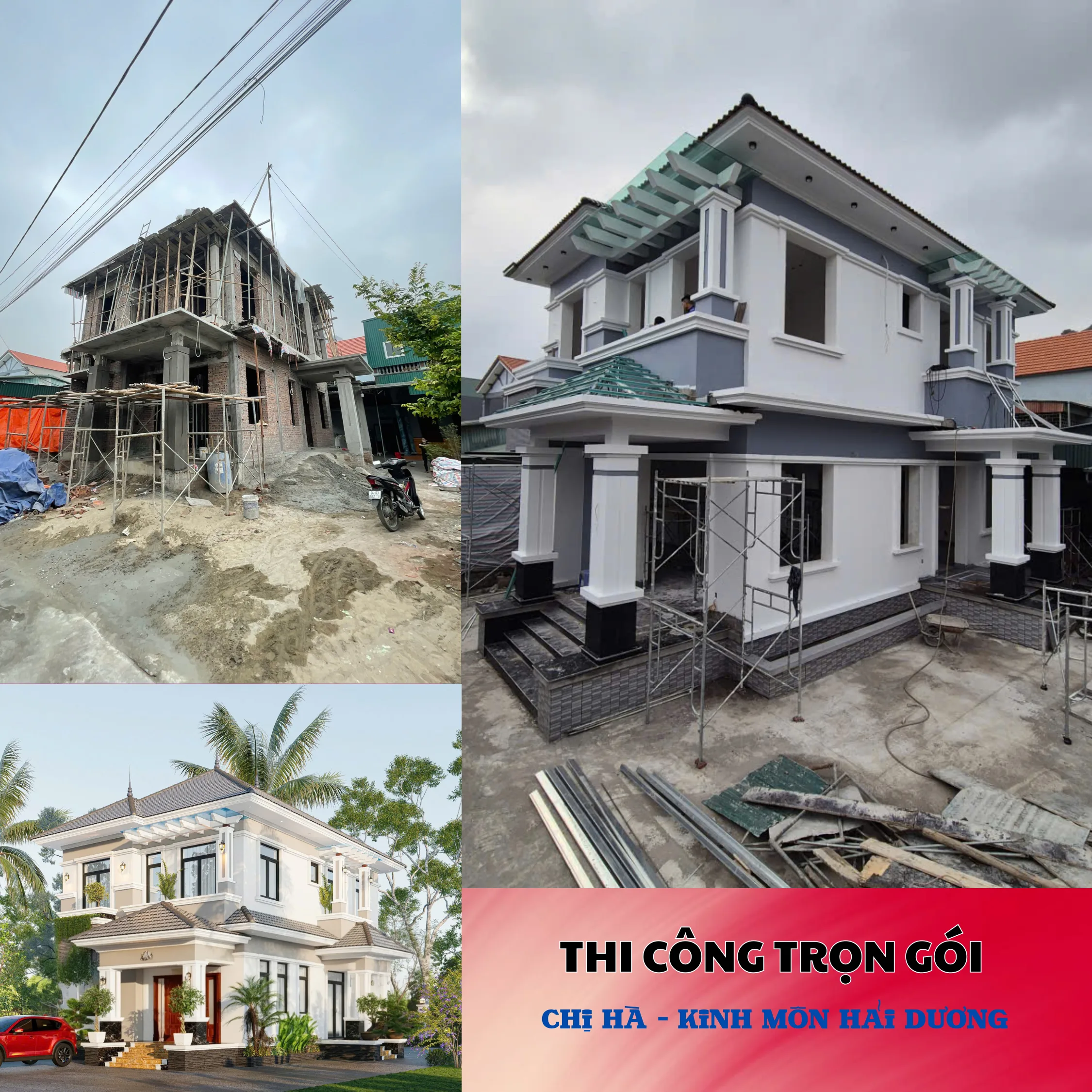 Thi công trọn gói - CHỊ HÀ - KINH MÔN HẢI DƯƠNG