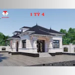 Siêu phẩm nhà vườn mái Nhật 4 phòng ngủ hiện đại tại Hải Phòng – Mẫu MB130225