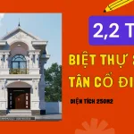 biệt thự 2 tầng tân cổ điển