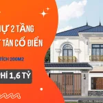 nhà mái Nhật 2 tầng