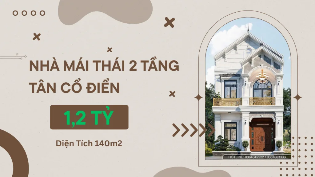 nhà mái Thái 2 tầng