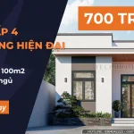 nhà mái bằng 1 tầng