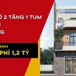 nhà phố 2 tầng 1 tum