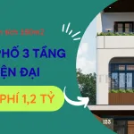 nhà phố 3 tầng hiện đại