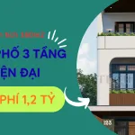 nhà phố 3 tầng hiện đại