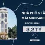 nhà phố 5 tầng mái Mansard