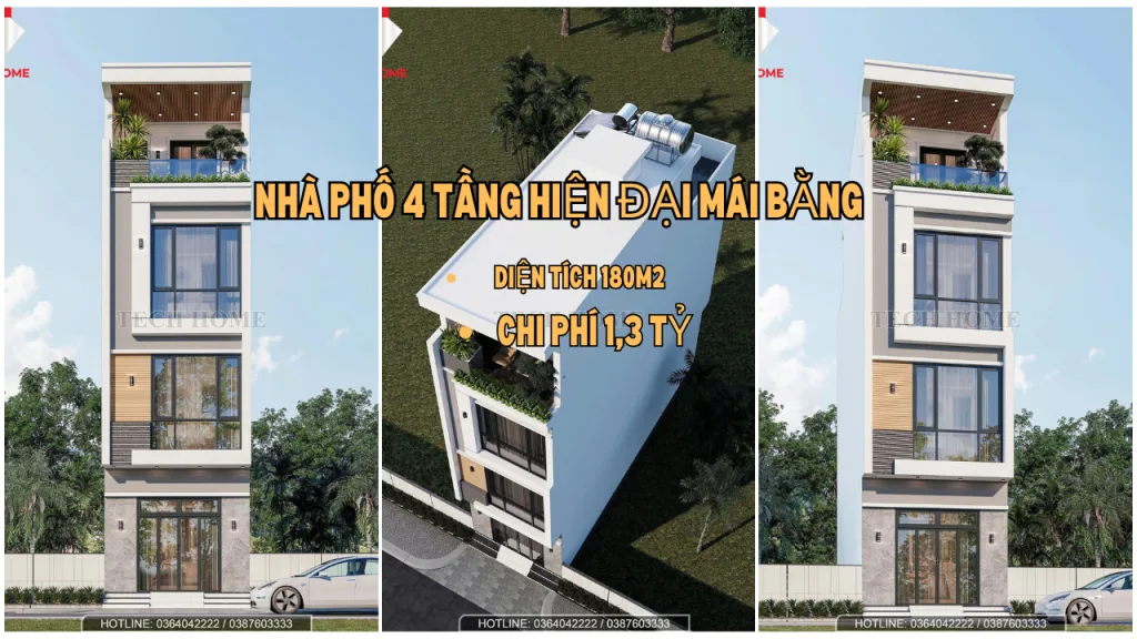 nhà phố cao tầng hiện đại