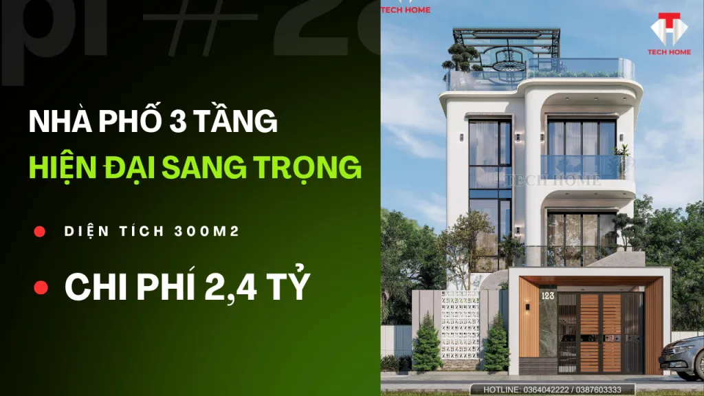 nhà phố hiện đại sang trọng