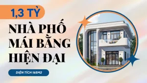 nhà phố mái bằng hiện đại