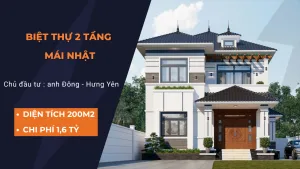 nhà phố mái nhật 2 tầng