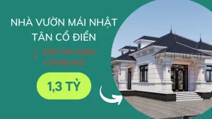 nhà vườn mái Nhật