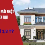 nhà vườn mái Nhật 2 tầng hiện đại