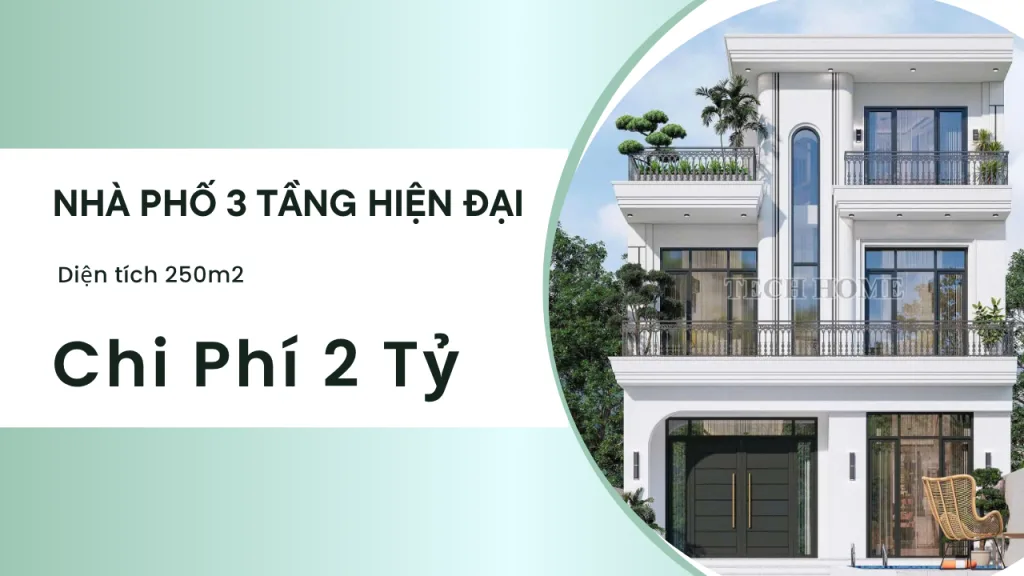 thiết kế nhà phố 3 tầng hiện đại