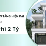 thiết kế nhà phố 3 tầng hiện đại