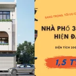 thiết kế nhà phố hiện đại sang trọng