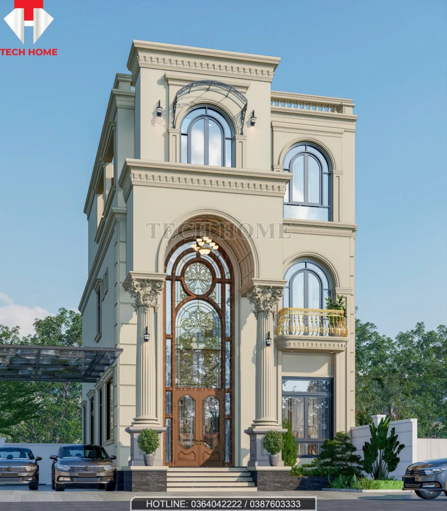 Mẫu nhà biệt thự cổ điển