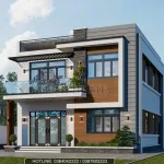 Nhà 2 Tầng Mái Bằng Hiện Đại