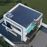 Nhà 2 Tầng Mái Bằng Hiện Đại