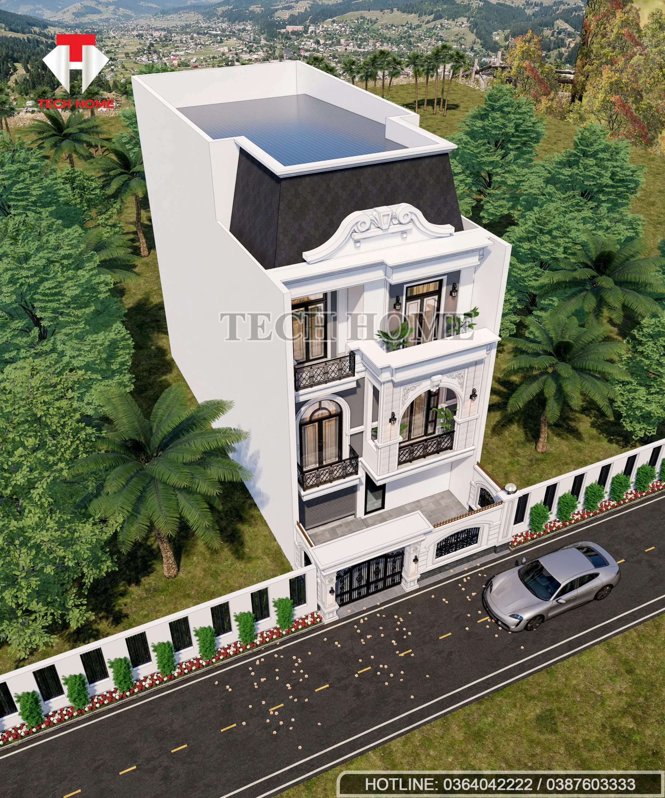 Khám phá mẫu nhà phố hiện đại 3 tầng thiết kế tối ưu công năng, mặt tiền sang trọng, phù hợp xu hướng 2025. Giải pháp thi công trọn gói chuẩn phong thủy từ Công ty Cổ phần Kiến trúc và Xây dựng TECHHOME.