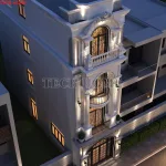 Nhà phố tân cổ 4 tầng 4,5x16 tại Bắc Giang của anh Đức là một công trình độc đáo do Công ty Cổ phần Kiến trúc và Xây dựng Techhome thiết kế. Không chỉ tối ưu công năng mà còn ghi dấu ấn kiến trúc sang trọng, chuẩn phong thủy, xứng đáng là lựa chọn lý tưởng cho gia chủ yêu nét đẹp vĩnh cửu.