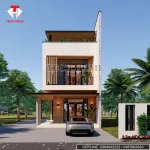 Khám phá mẫu nhà phố hiện đại 2,5 tầng – thiết kế sang trọng, tiện nghi, phong thủy chuẩn. Xem ngay giải pháp tối ưu không gian sống cùng TECHHOME.
