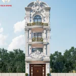 Nhà tân cổ – sự kết hợp hoàn hảo giữa vẻ đẹp sang trọng cổ điển và tiện nghi hiện đại. Techhome giới thiệu mẫu thiết kế nhà tân cổ mái bằng mới nhất, chuẩn phong thủy, tối ưu công năng và khẳng định đẳng cấp gia chủ.