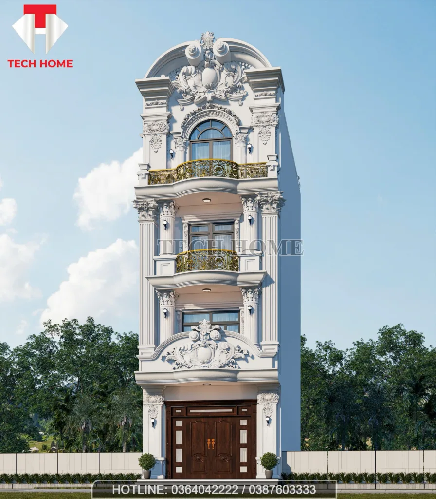 Nhà tân cổ – sự kết hợp hoàn hảo giữa vẻ đẹp sang trọng cổ điển và tiện nghi hiện đại. Techhome giới thiệu mẫu thiết kế nhà tân cổ mái bằng mới nhất, chuẩn phong thủy, tối ưu công năng và khẳng định đẳng cấp gia chủ.