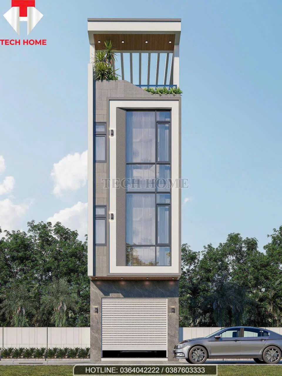 Thiết kế nhà phố hiện đại