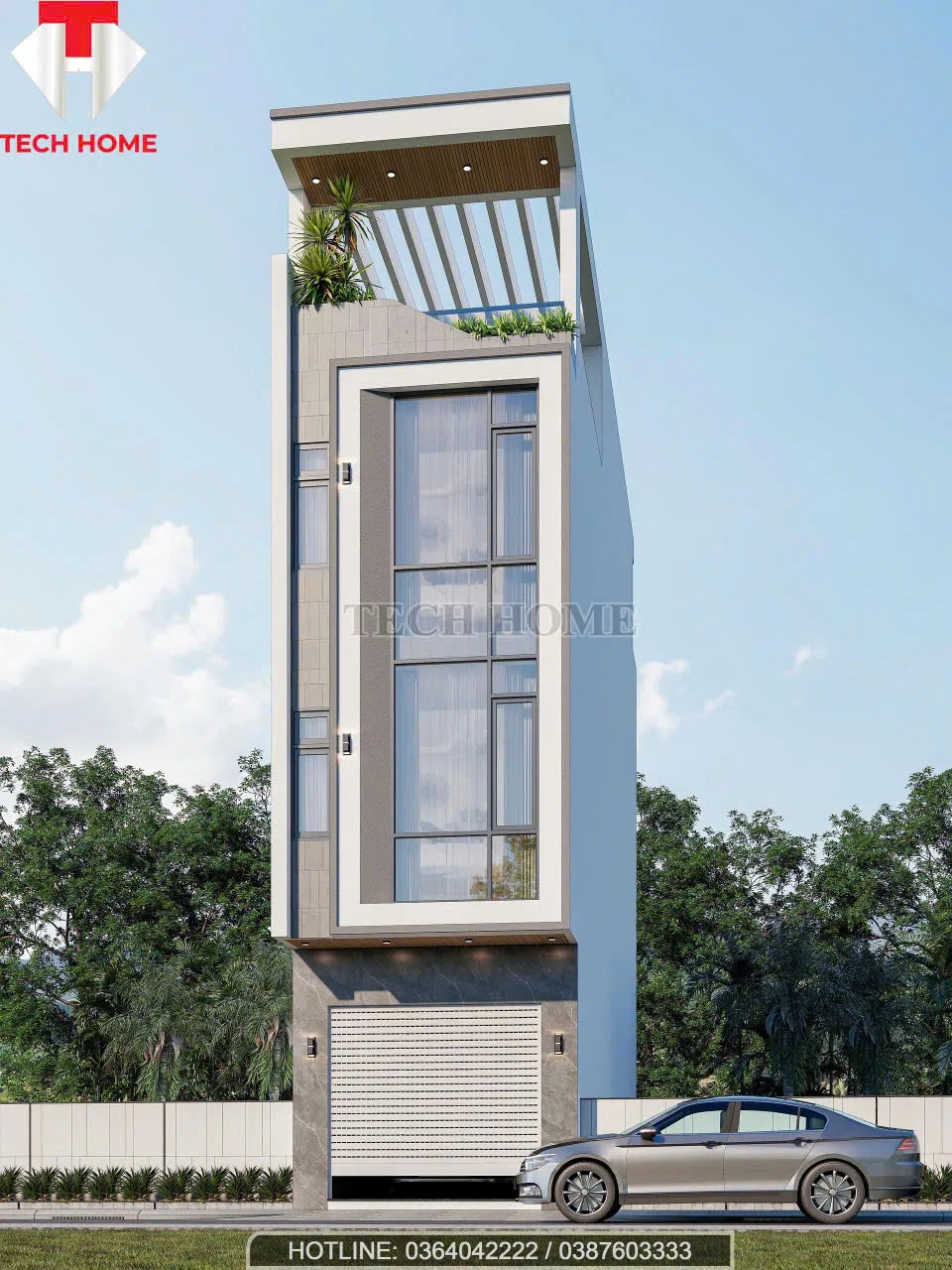 Thiết kế nhà phố hiện đại