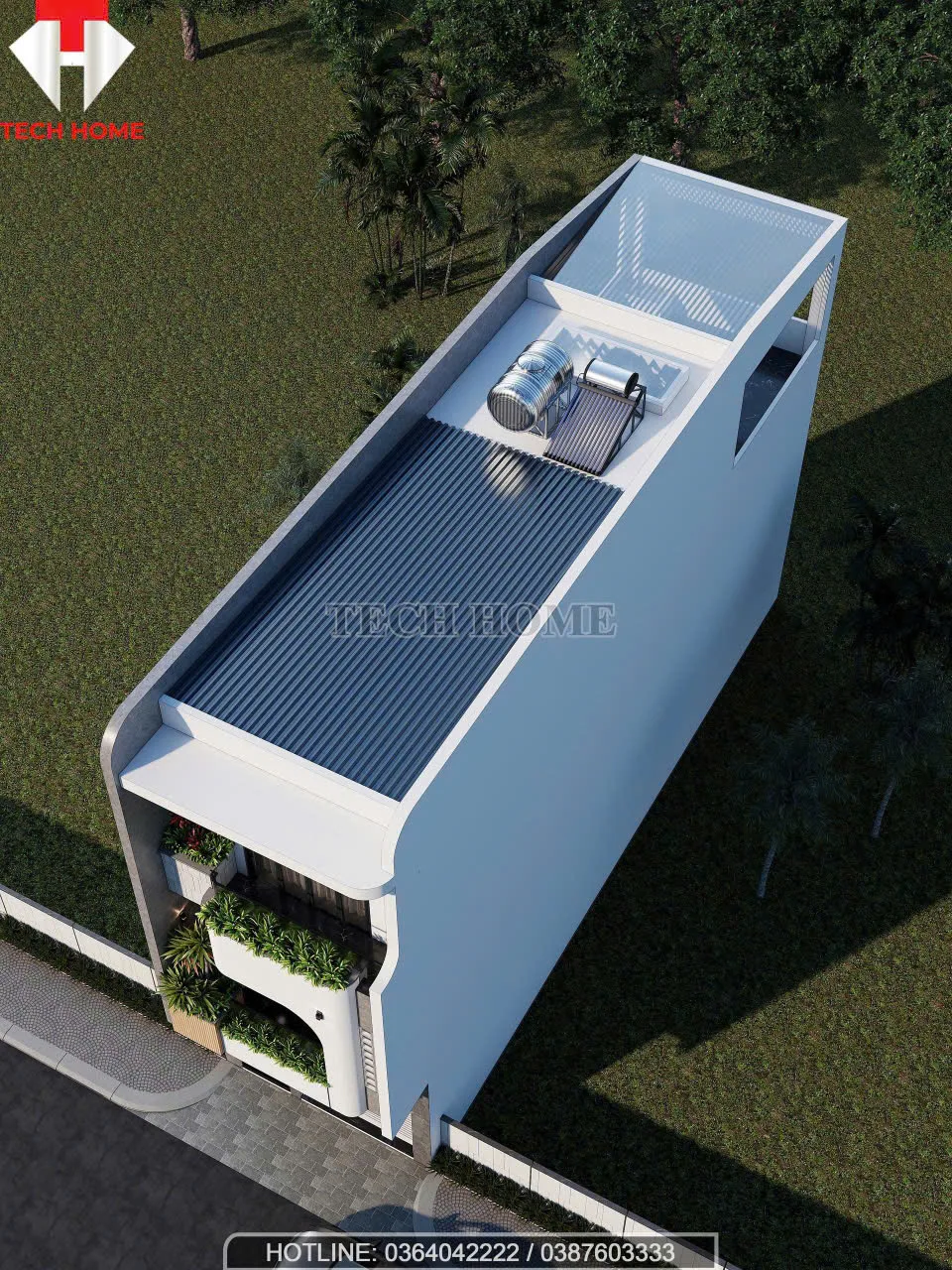 thiết kế nhà phố hiện đại sang trọng