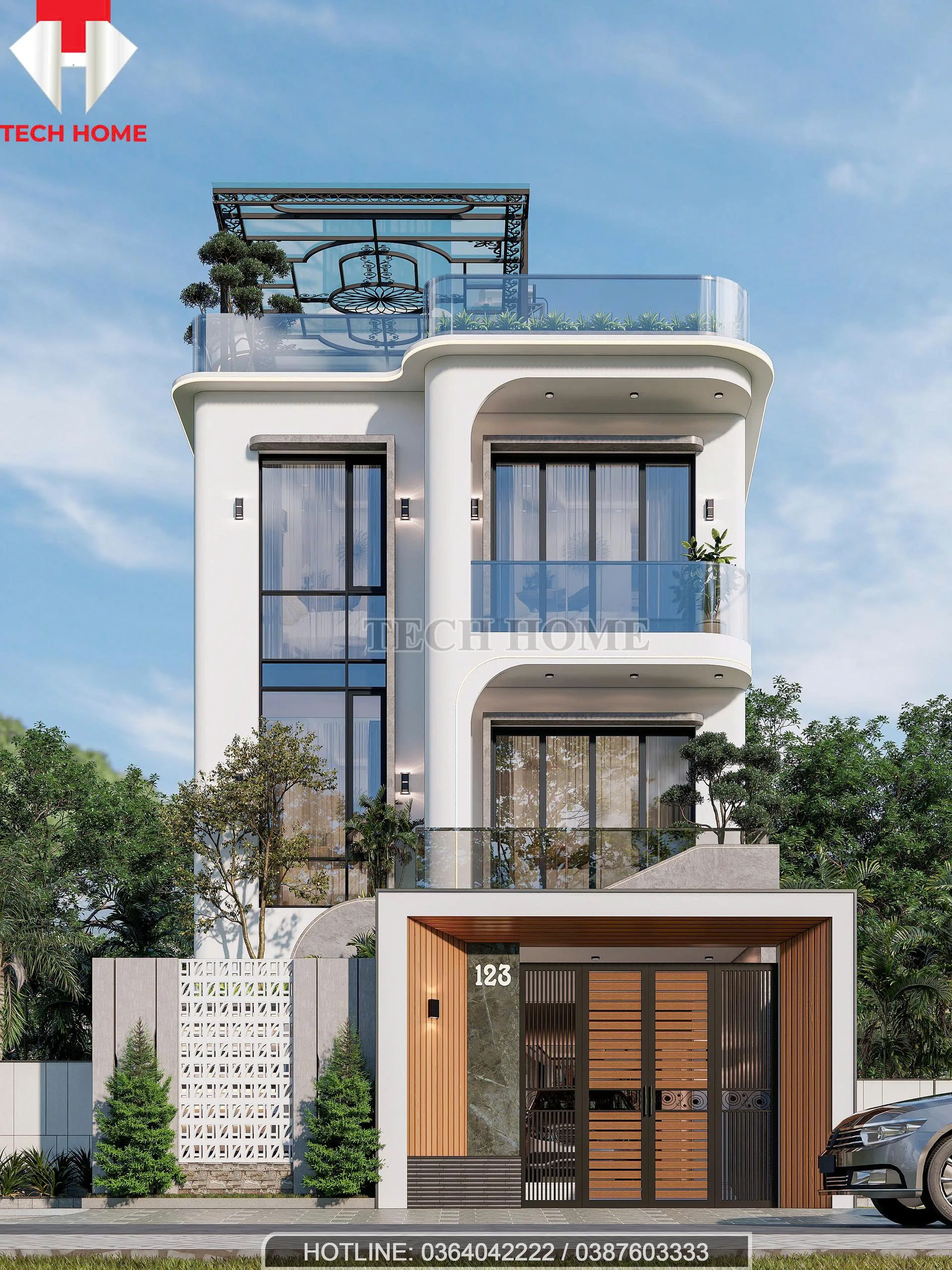 nhà phố hiện đại sang trọng