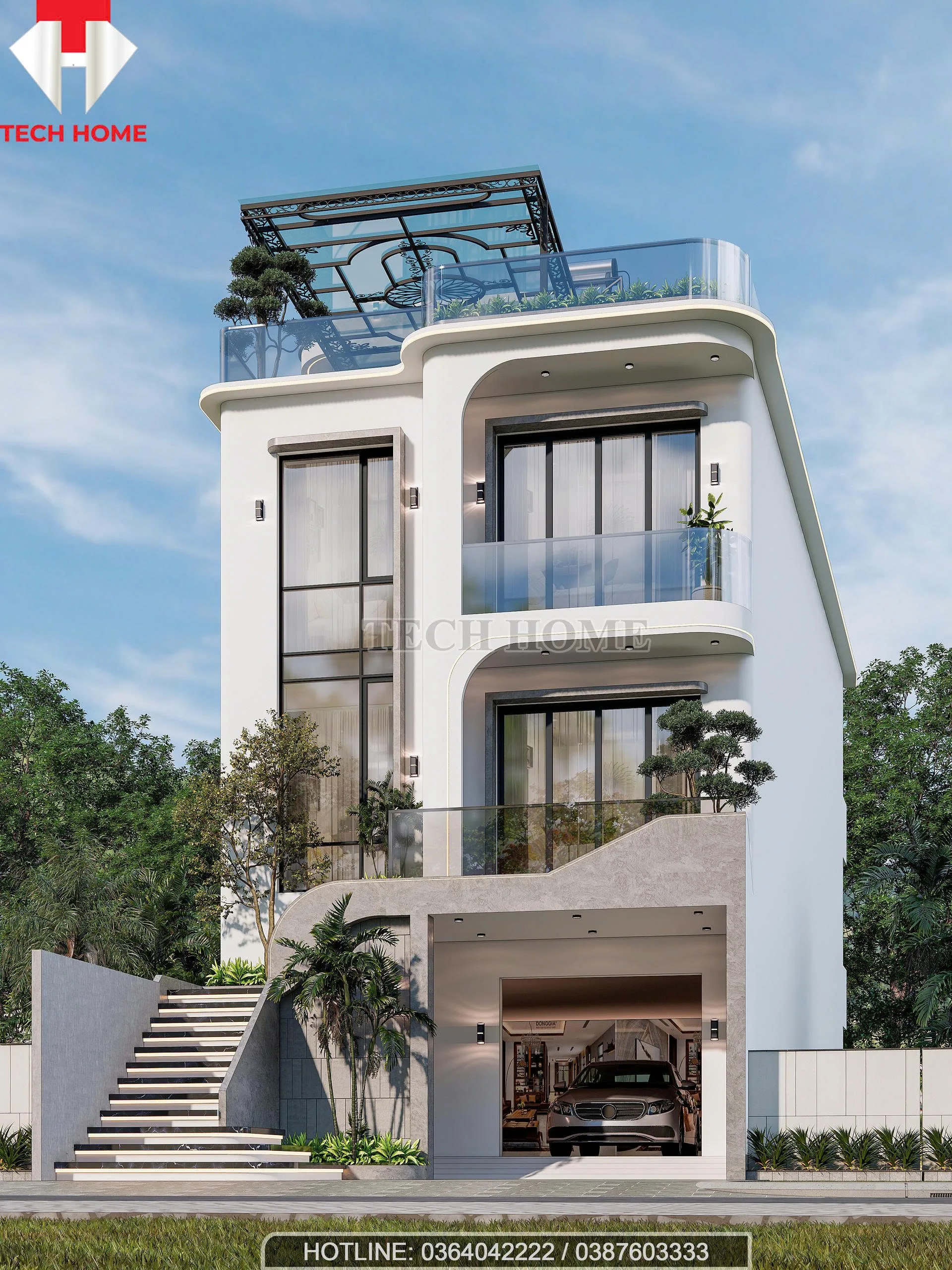 nhà phố hiện đại sang trọng