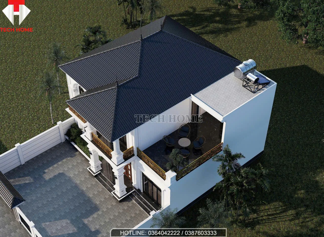 nhà mái Nhật 2 tầng