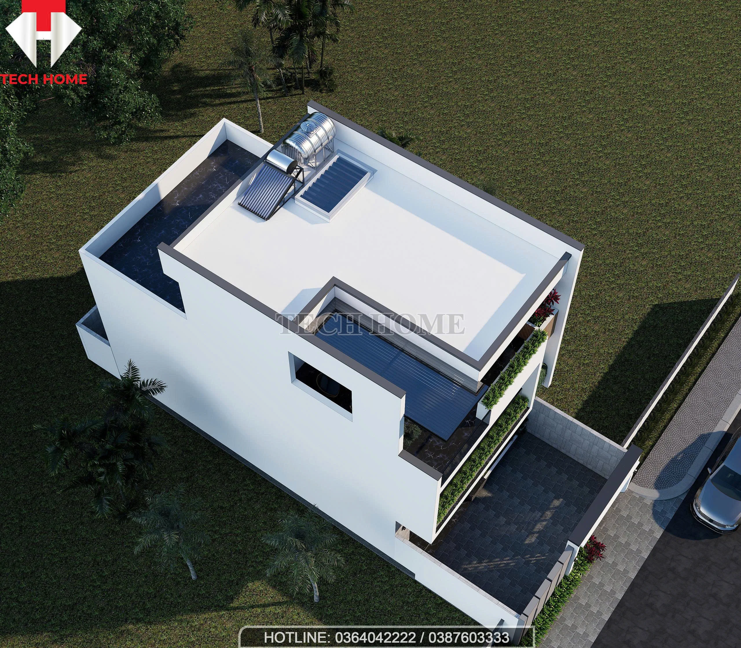 Nhà phố 3 tầng hiện đại