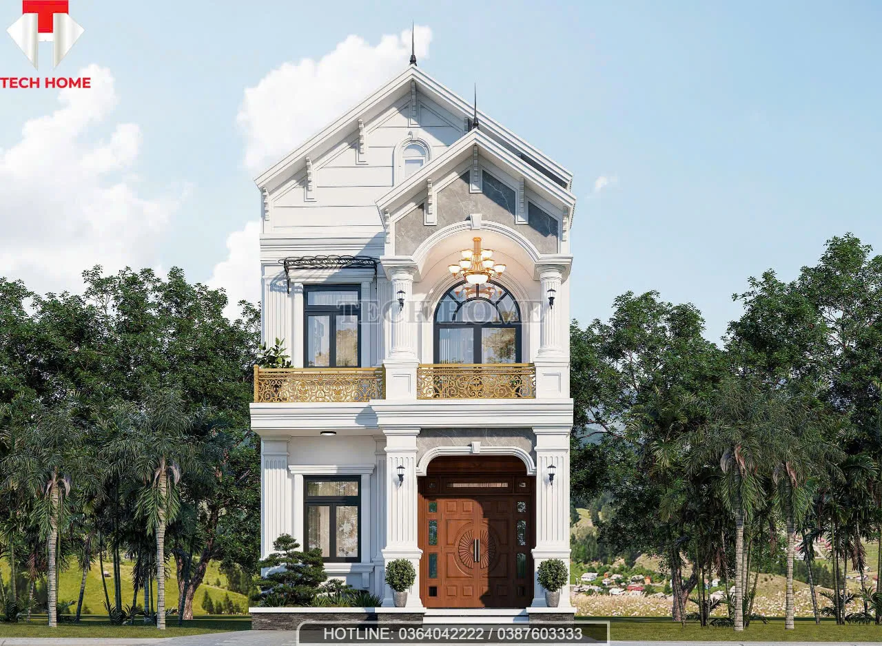 Nhà mái Thái 2 tầng