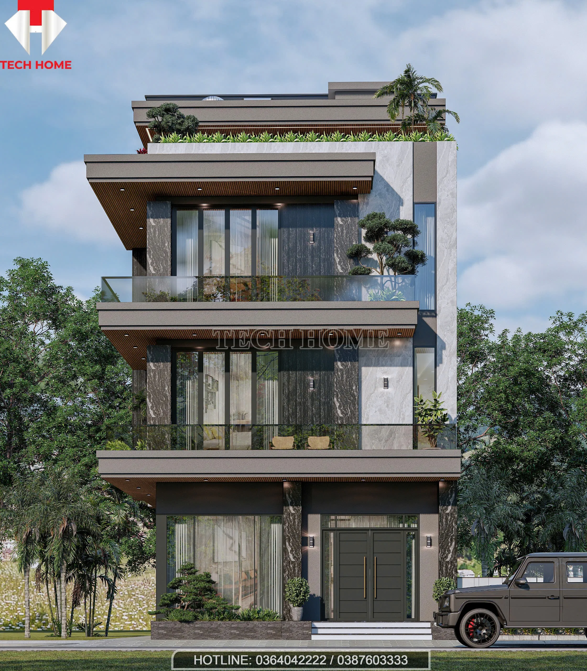 nhà phố hiện đại