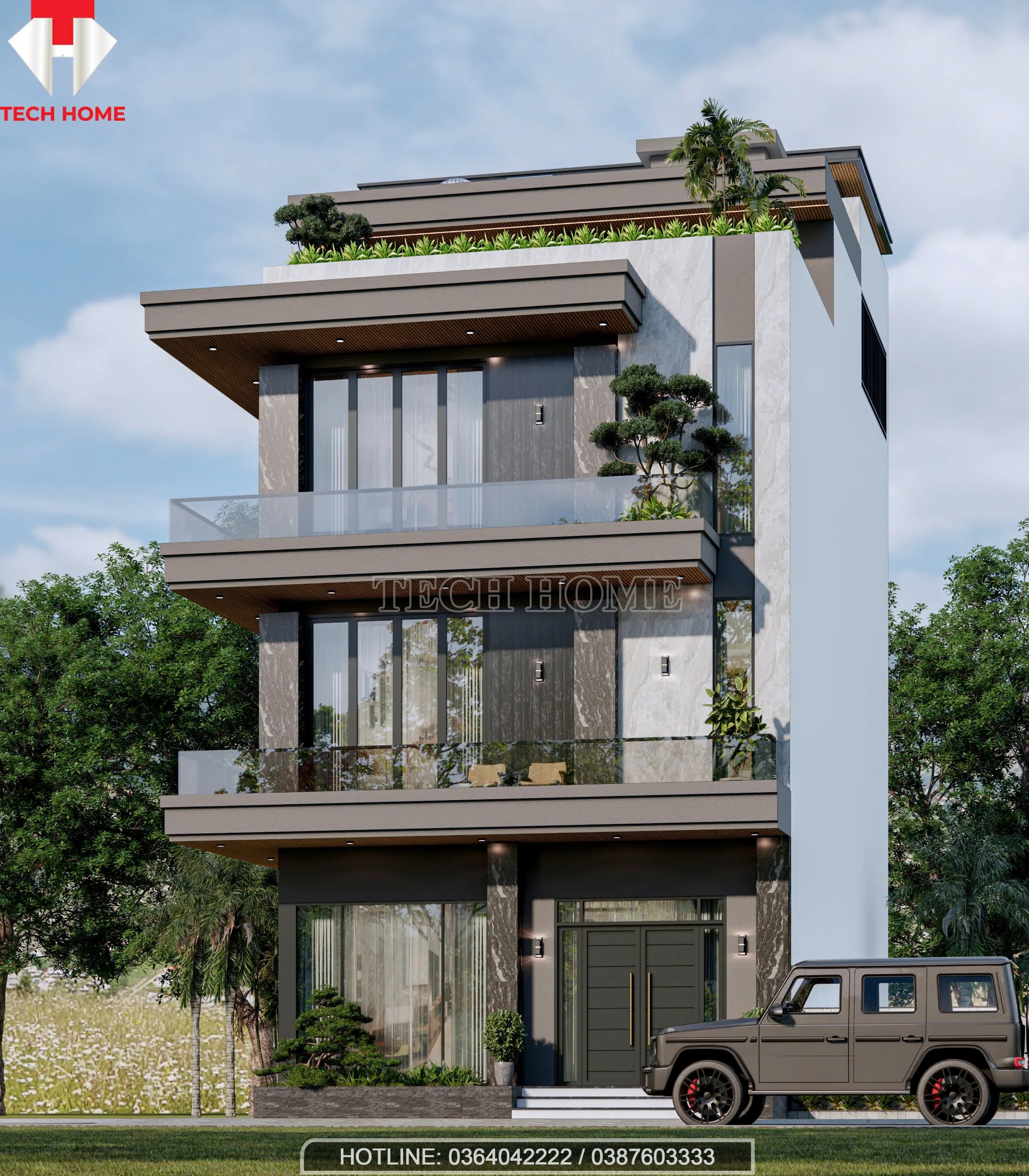 nhà phố hiện đại