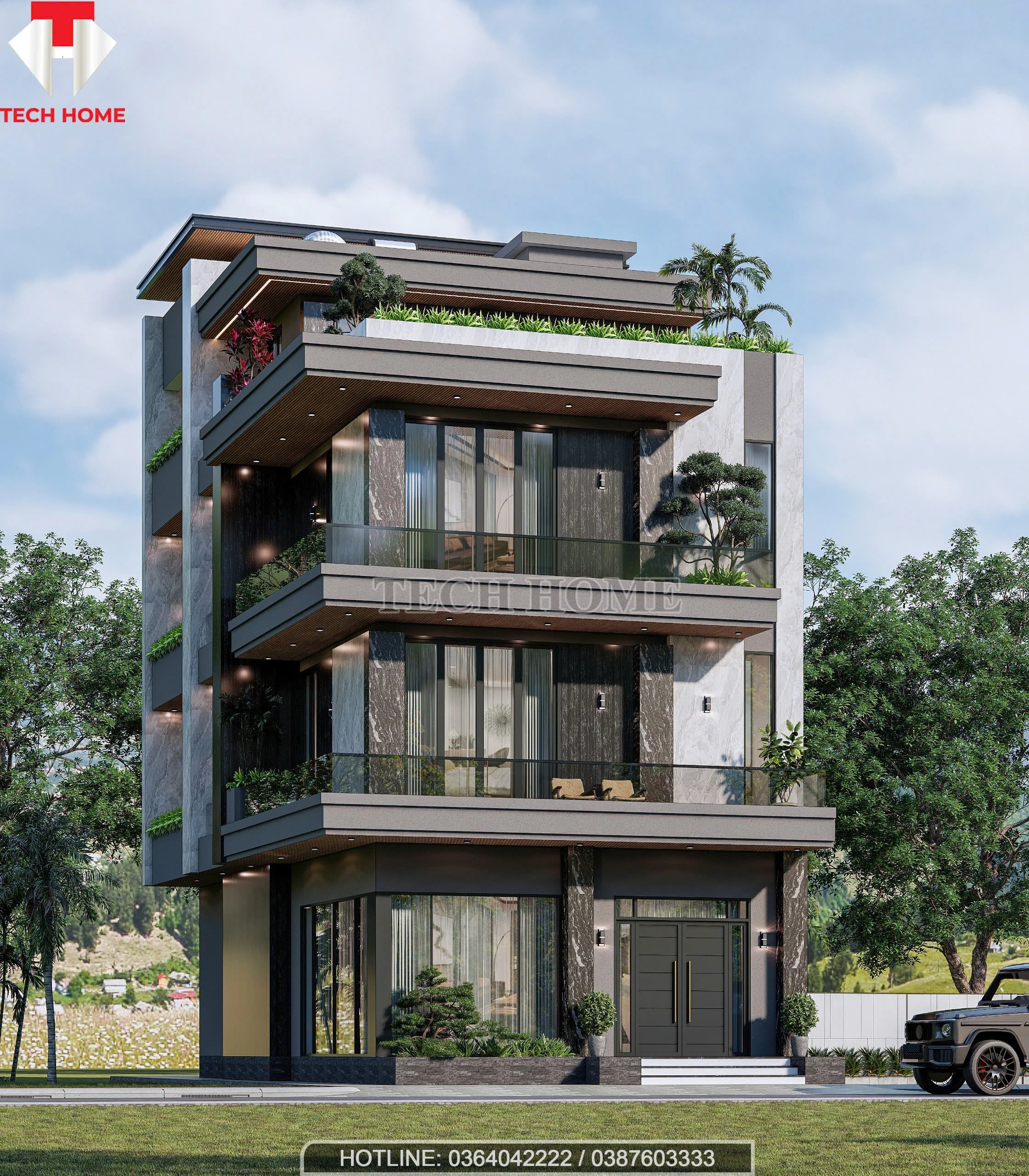 nhà phố hiện đại