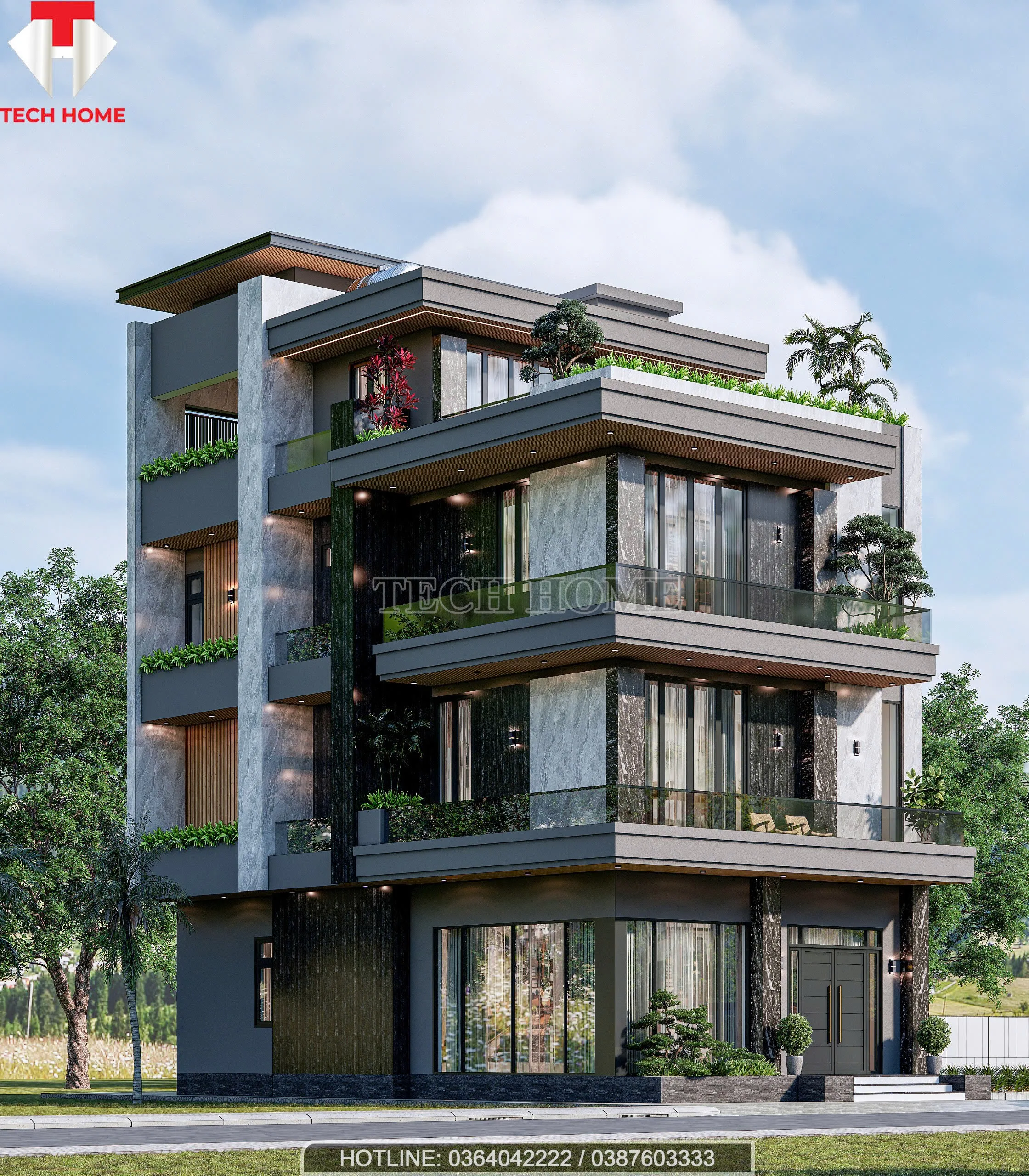 nhà phố hiện đại