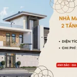 Nhà mái bằng 2 tầng 1 tum