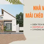 nhà vườn mái chéo hiện đại